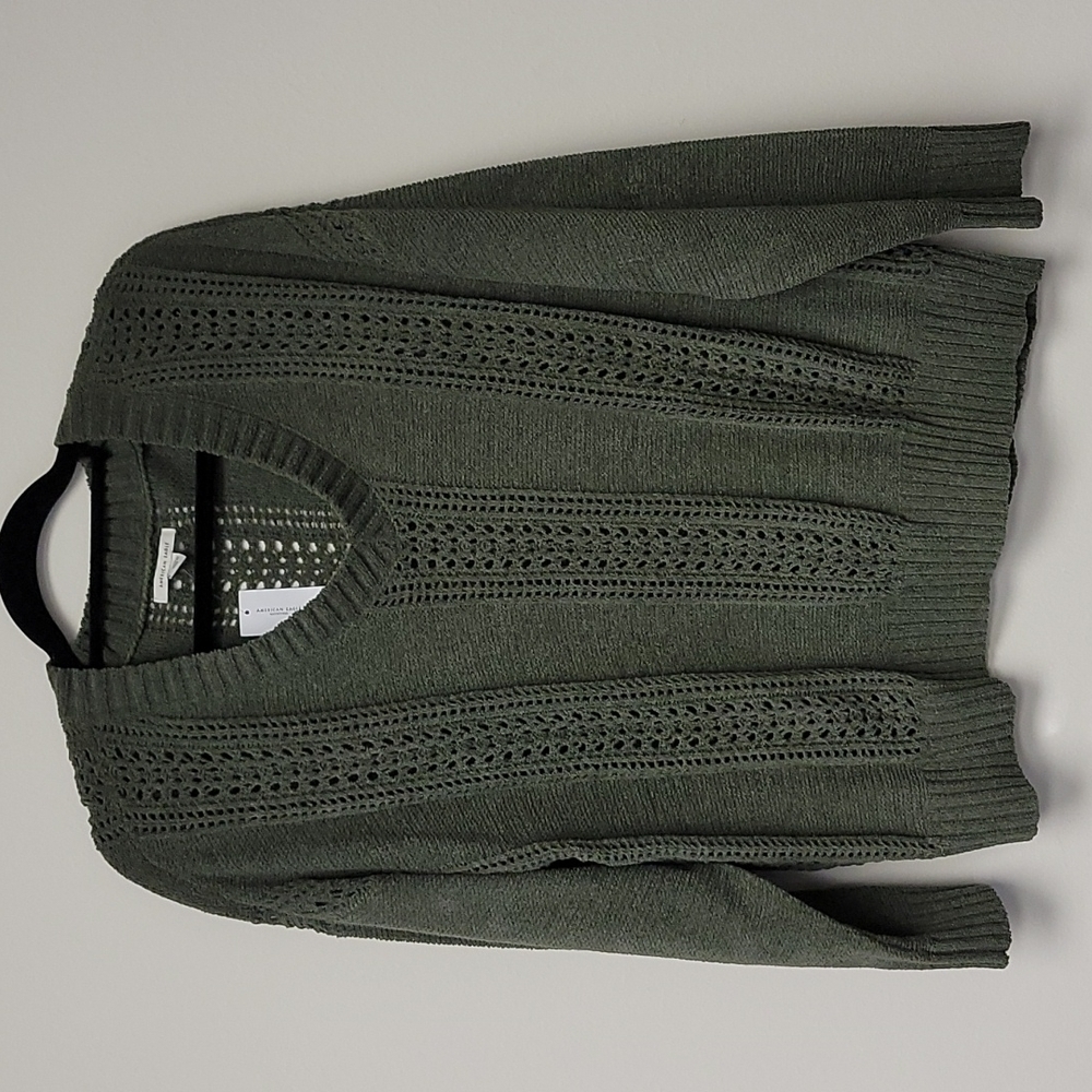 American Eagle Knit Sweater Army Green L